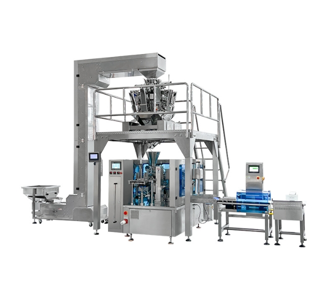 石家莊奧羽機械A(chǔ)Y-300全自動十頭組合秤給袋式包裝機